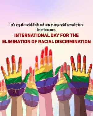 International Day For The Elimination Of Racial Discrimination poster