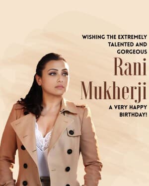 Rani Mukerji Birthday poster