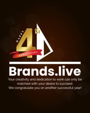 Brands.live 4th Anniversary creative image