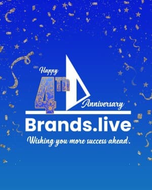 Brands.live 4th Anniversary Instagram Post