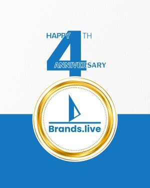 Brands.live 4th Anniversary poster Maker