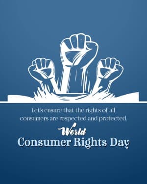 World Consumer Rights Day event poster