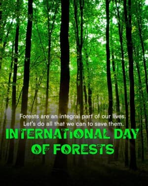 International Day of Forests Facebook Poster