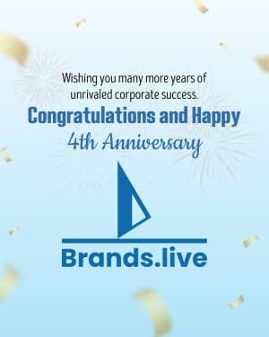 Brands.live 4th Anniversary graphic