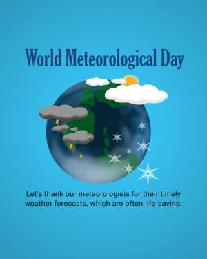 World Meteorological Day Facebook Poster