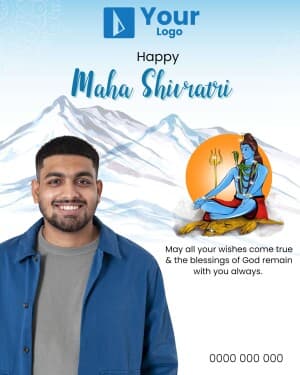 Maha Shivratri Wishes advertisement template