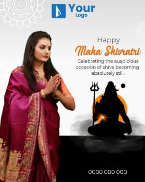 Maha Shivratri Wishes marketing flyer