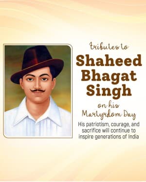 Shahid Bhagat Singh Punyatithi Instagram Post