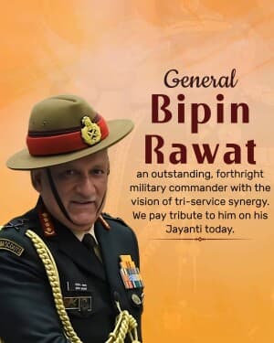 Bipin Rawat Jayanti post