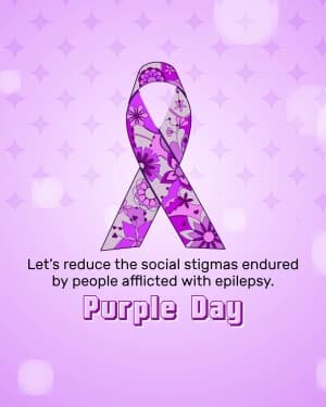Purple Day flyer