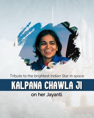 Kalpana Chawla Birth Anniversary poster