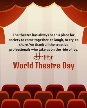 World Theatre Day flyer