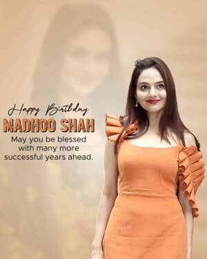 Madhoo Shah Birthday video