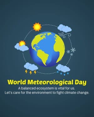 World Meteorological Day Instagram Post