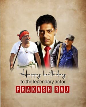 Prakash Raj Birthday graphic