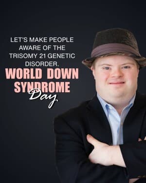 World Down Syndrome Day event advertisement