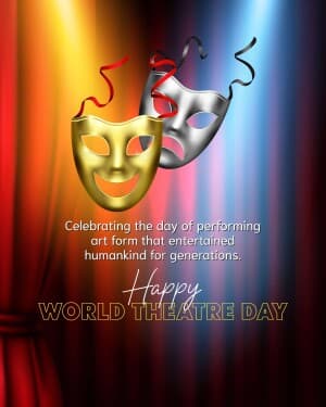 World Theatre Day graphic