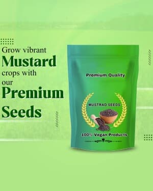 Seeds and Grains marketing poster