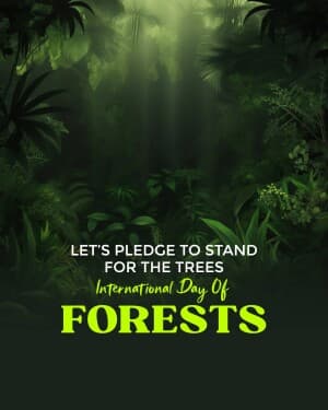 International Day of Forests poster Maker