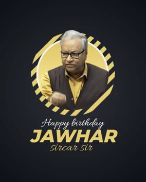 Jawhar Sircar Birthday poster