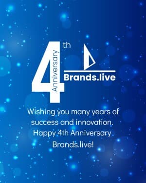Brands.live 4th Anniversary banner