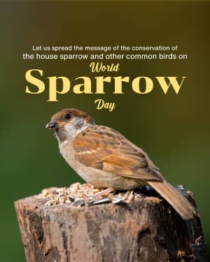 World Sparrow Day illustration