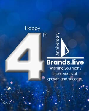 Brands.live 4th Anniversary event poster