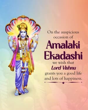 Amalaka Ekadashi event poster