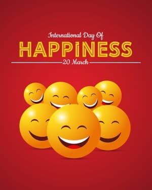 International Day of Happiness poster Maker