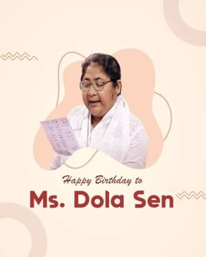 Dola Sen Birthday graphic