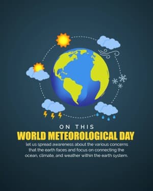World Meteorological Day poster Maker