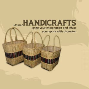 Handicrafts promotional template