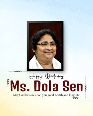 Dola Sen Birthday image