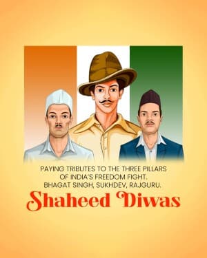 Shahid Diwas poster Maker