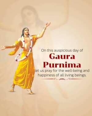 Chaitanya Mahaprabhu Jayanti (Gaura Purnima) flyer