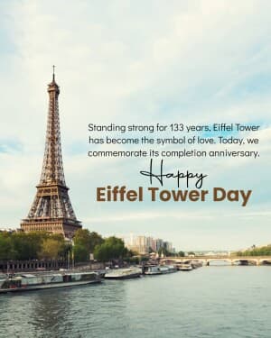 Eiffel Tower Day flyer