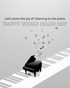 World Piano Day poster Maker