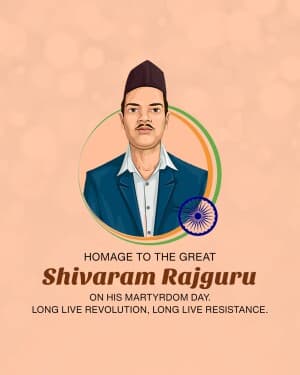 Shivaram Rajguru Punyatithi poster Maker