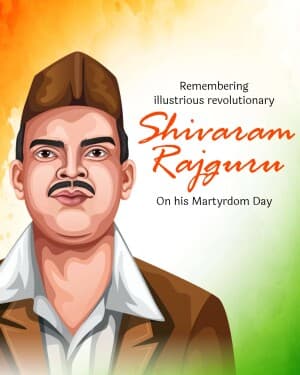 Shivaram Rajguru Punyatithi event advertisement