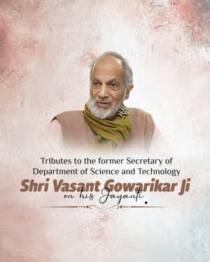 Vasant Gowarikar Jayanti flyer