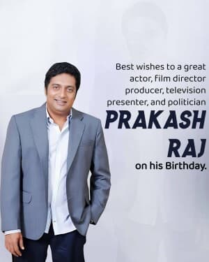 Prakash Raj Birthday banner