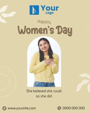 Women's Day Wishes facebook ad banner