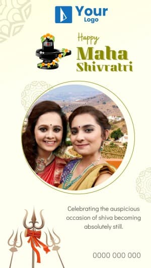 Maha Shivratri Wishes facebook template