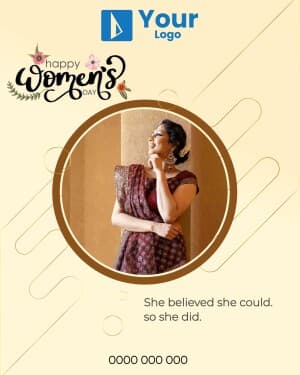 Women's Day Wishes Facebook Poster