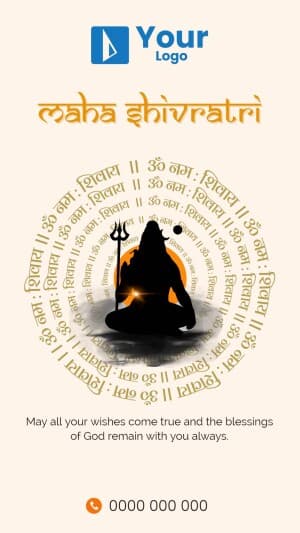 Maha Shivratri Wishes Instagram banner