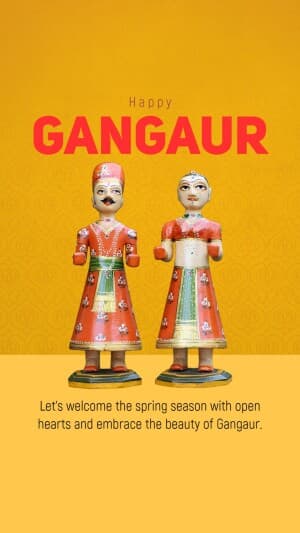 Gangaur insta Story event poster