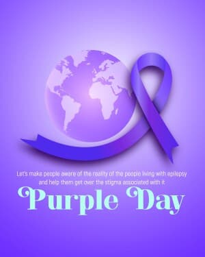 Purple Day poster