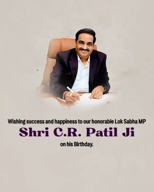 C. R. Patil Birthday post