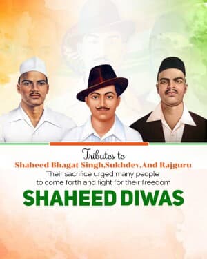 Shahid Diwas illustration