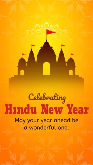 Hindu New Year insta Story event poster